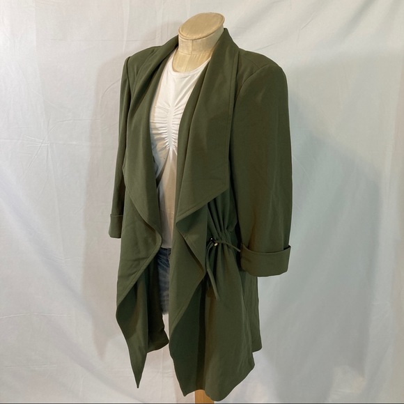 Anne Klein open long cardigan olive NWT - Picture 4 of 8